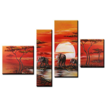 Arte da lona Pintura a óleo africana para a decoração Home (AR-031)